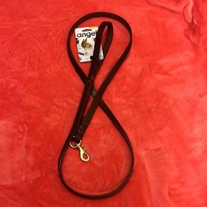 Angel Braided Leather Dog Leash